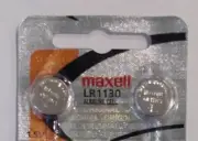 2 Maxell LR1130 AG10 389 390 189 L1131 Alkaline Batteries "Hologram"