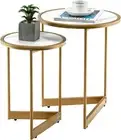 Professional Marble Coffee Table Nesting Tables Sofa Bed Side End Table