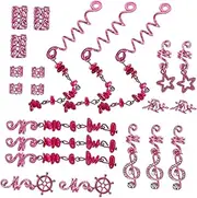 [MERRYHAPY] Braid Accessories for Girls 39pcs Hair Jewelry Set Beads Clips for Dreadlocks