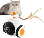 Cat Rolling Toy | Enrichment Toys Rolling Smart Ball - Smart Accessory with Tail and Motion Sensor for Small Medium and Large Pets