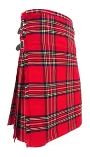 Royal Stewart Tartan 8 Yard 12oz Weight Men's Wool Blend Kilt