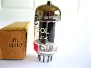 NETUNG-SOL 12AU7/ECC82 AUDIO VACUUM TUBE GRAY PLATE D GETTER,(1955) TV-7 TESTED.