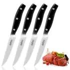 4 Steak Knives Dinner Set Stainless Steel Sharp Serrated Dishwasher Safe Knife