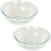 Pyrex SYNCHKG053132 Prepware 2-1/2-Quart Rimmed Mixing Bowl, Clear (Pack of 2),