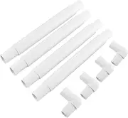 Adjustable Snap Frame for Embroidery Cross Stitch Quilting Needlepoint Craft Tool Polypropylene Spring Tension 5 Sizes White (#4)