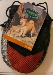 COMPANION ROAD Dog Boots * Black + Red * X-Large * w/ Mesh Bag * NWT