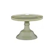 Ecology Glass Torte Cake Stand Dessert Display Holder 19x13cm Sage Green