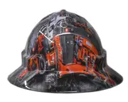 Cool Hard Hats Unisex JUMBO MACHINERY Pro Choice Wide Brim Safety Hard Hat