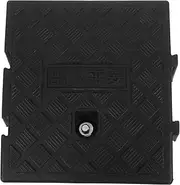 Ramp Transition Square Shaking Membrane Stopper Angled Pad Sidewalk Air Seal Strip Driveways Bumps Curbside Car Door Noise Blocker Hopper Drive Over Cable Protector Plastic Black