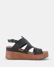 Miss Sofie Paris/Black Womens Wedges 37