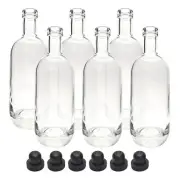 Home Brew Ohio Moonea Liquor Bottles and Corks Set of 6