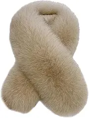 [Hcclijo] Autumn And Winter Fur Warm Scarf Korean Fur Scarf Long Autumn And Winter Women's Belted Scarf
