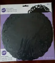 Wilton black 10 Inch Doilies