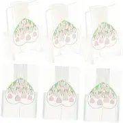 LIFKICH Unique Tulip Shape Usb Cable Protectors 6 Pack Cable Lines Cover Tulip Pattern Charger Cover
