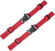 uxcell Backpack Chest Strap [2PCS] - Adjustable Sternum Straps with Emergency Whistle Buckle Use for Backpack Replacement & Hiking - [Red] Chest Belt Quick Release Buckle