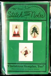 My Time Stitch Notes "CHRISTMAS SAMPLER, TOO" 9 Notecards & Envelopes Pattern
