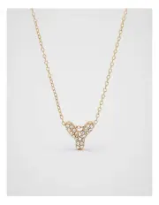 [Seed Heritage] Initial Jewel Bubble Necklace - Y