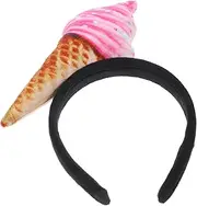 DRESSOOS Cute Ice Cream Headbands for Women Comfortable Hair Accessories for Face Washing Makeup Spa Versatile Hair Styling Tools for Teens for Parties Festivals