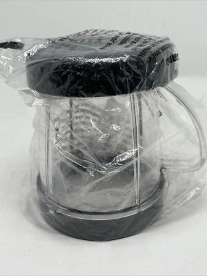 NutriBullet Cup For Food Blender Processor Handled 4 Inch w/ Gray Screw On Lid