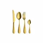 Comas cutlery set Contour Vintage Gold 24 pcs, table cutlery, stainless steel...