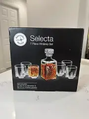 Selecta 7-Piece Whiskey Gift Set from Bormioli Rocco Italy