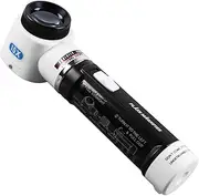 ENGINEER illuminated 10X magnifying inspection loupe with integrated 'graduated' scale (handheld magnifier with light). Made in Japan. sl-71