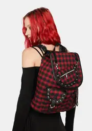 [Lost Queen] Yamy Tartan Backpack