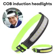 COB Headlamp USB Rechargeable Headlight Torch Work Light Bar Head Lamp
