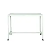 Foret Computer Desk Office PC Laptop Table Study Workstation Home White Metal