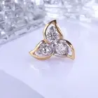 Stunning 0.12 TCW Round Brilliant Cut Genuine Diamonds Nose Stud 18K Yellow Gold