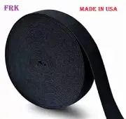 Black Elastic 0.5", 1", 1.5" 2" inch 15 yard high quality sewing elastic USA