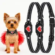 Bark Control Collar for Small Dogs and Puppies, 5-15 lbs, 2 Pack, Black