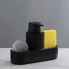 Kitchen Soap Dispenser Sponge Holder Brush Sponge Scrub Holder
