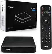 TVIP S-Box v.706 IP TV 4K HEVC HD Android 11 Multimedia Stalker IP TV Streamer 2GB RAM + 8GB eMMC, MicroSD Card, EXT.IR Includes 5GHz WiFi