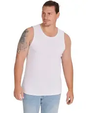 [Johnny Bigg] Essential Rib Singlet in White