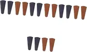 NUOBESTY 4sets Leather Barber Salon Case Hair Cutting Scissors Bag for Styling Tools Hair Bag for Scissors Storage 4pcs*4