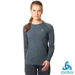 瑞士 ODLO 女 SEAMLESS 長袖 T-SHIRT 印度墨麻花