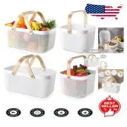 Versatile Plastic Mesh Storage Baskets – Ideal for Picnics, Kitchen, and More