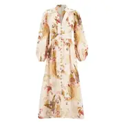 [Zimmermann] Zimmermann Floral-print Maxi Dress II NUMERIC NEUTRALS