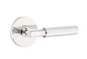 Emtek Select Dummy, Disk Rosette, T-Bar Stem, Faceted Handle US26