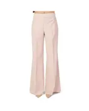 Sandro Ferrone Wide Leg Pants Model Women Multicolor