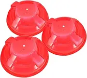 Angoily 3pcs Smoke Detector Cover Carbon Alarm Oven Thermometer Celsius Carbon Monoxide Alarm Monitoring Fly Cooking Oil Liquid Gas Replacement Smoke Detector Cover Red Plastic