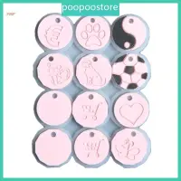 在飛比找蝦皮購物優惠-Poop 白色代幣矽膠模具獨特的圓卡首飾飾品製作模具