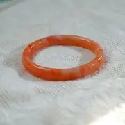 Faux Jade Bangle Tangerine - One Size