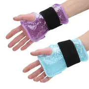 Hot Cold Therapy Reusable Gel Ice Pack - Ankle Wrist Foot Pain Wrap & Strap