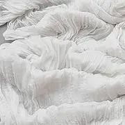 White Cheesecloth Table Runner 35×120 Inch Boho Gauze Rustic Spring Easter Table Runner for Baby Shower Wedding Decorations Bridal Shower Birthday Party Tea Party Decorations(10Ft)
