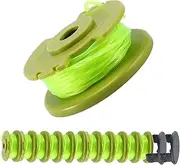 [A ANLEOLIFE] Premium .080 in. Twisted Line Spool for RYOBI Cordless Auto-Feed String Trimmers 18v 24v and 40v, Replacement Model # AC80RL3, 11ft-Long (12 Spools & 2 Cap)