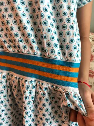 棉質縮腰連身裙洋裝 橘魔法 現貨在台灣 女童 童裝 連身裙 洋裝 大童【p0061184452959】