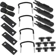 COSMEVIVI Flat Roof Rack Mounting Fitting Set Roof Luggage Accessories U-Bolt Clamps for Car SUV Carrier