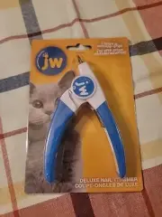 JW Pet GripSoft Cat Deluxe Nail Trimmer BLUE & WHITE - 1